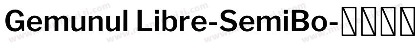Gemunul Libre-SemiBo字体转换